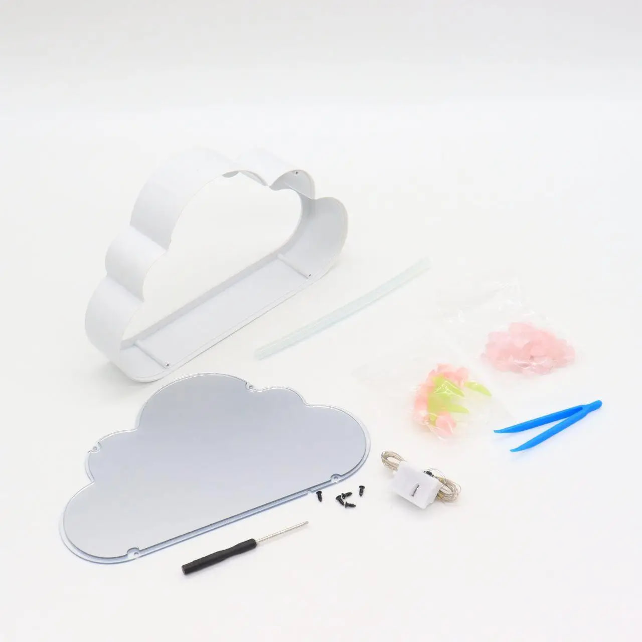 Дзеркальний світильник-нічник «Хмарка з тюльпанами» - мініатюра 3