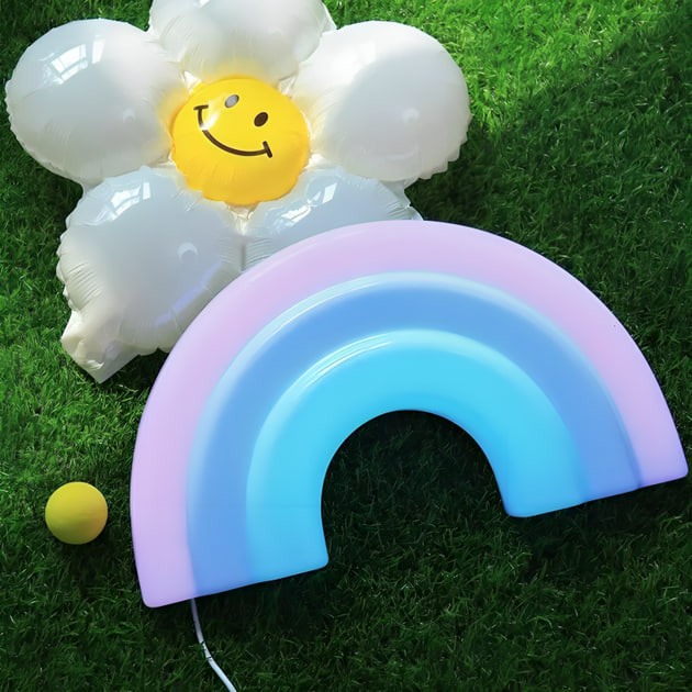 Настінний декоративний неоновий світильник-нічник Райдуга - мініатюра 2