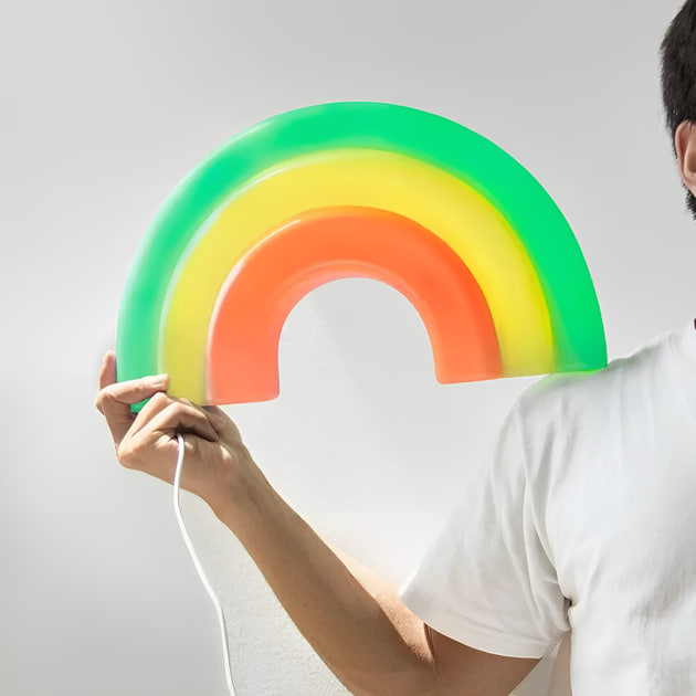 Настінний декоративний неоновий світильник-нічник Райдуга - мініатюра 6