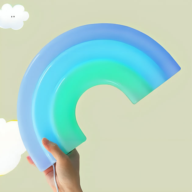 Настінний декоративний неоновий світильник-нічник Райдуга - мініатюра 7