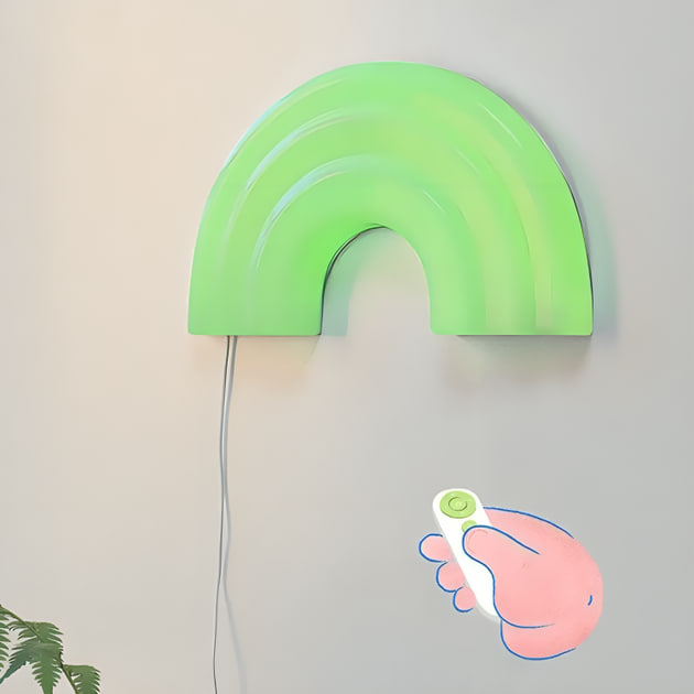 Настінний декоративний неоновий світильник-нічник Райдуга - мініатюра 8