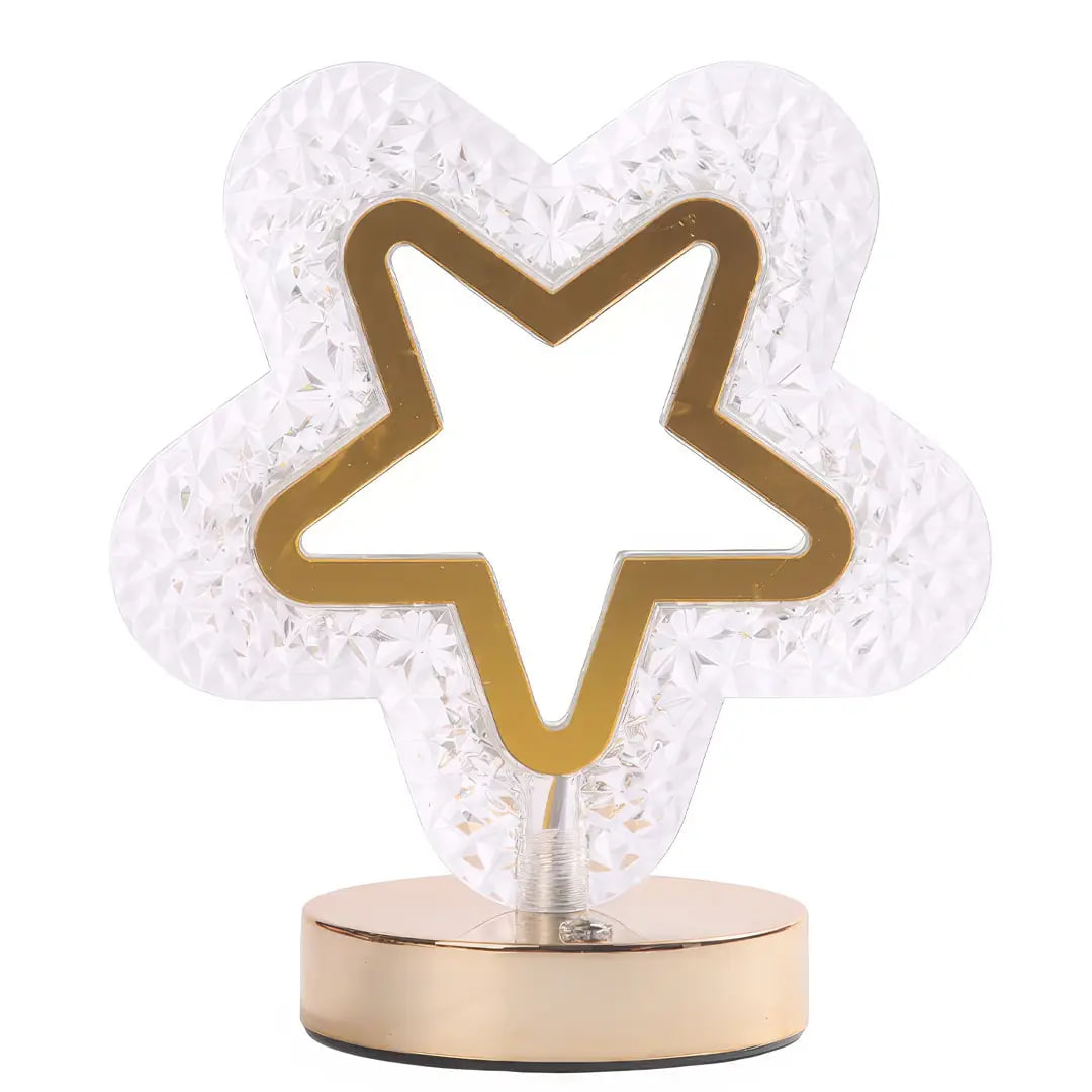 Настільна лампа Crystal Diamond зірка • Настільний LED нічник Crystal Diamond у формі зірки з 3 режимами світла