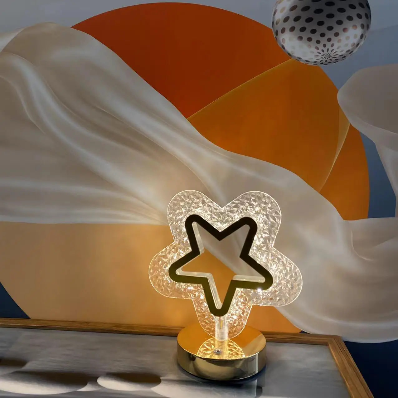 Настільна лампа Crystal Diamond зірка - мініатюра 6