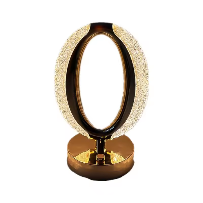 Настільна лампа Crystal Diamond, овальний нічник - мініатюра 3