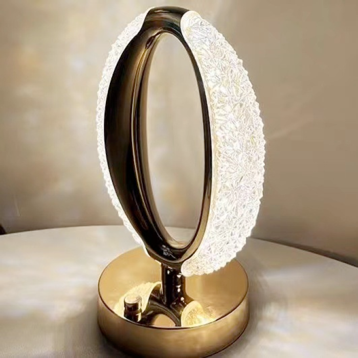 Настільна лампа Crystal Diamond, овальний нічник - мініатюра 4