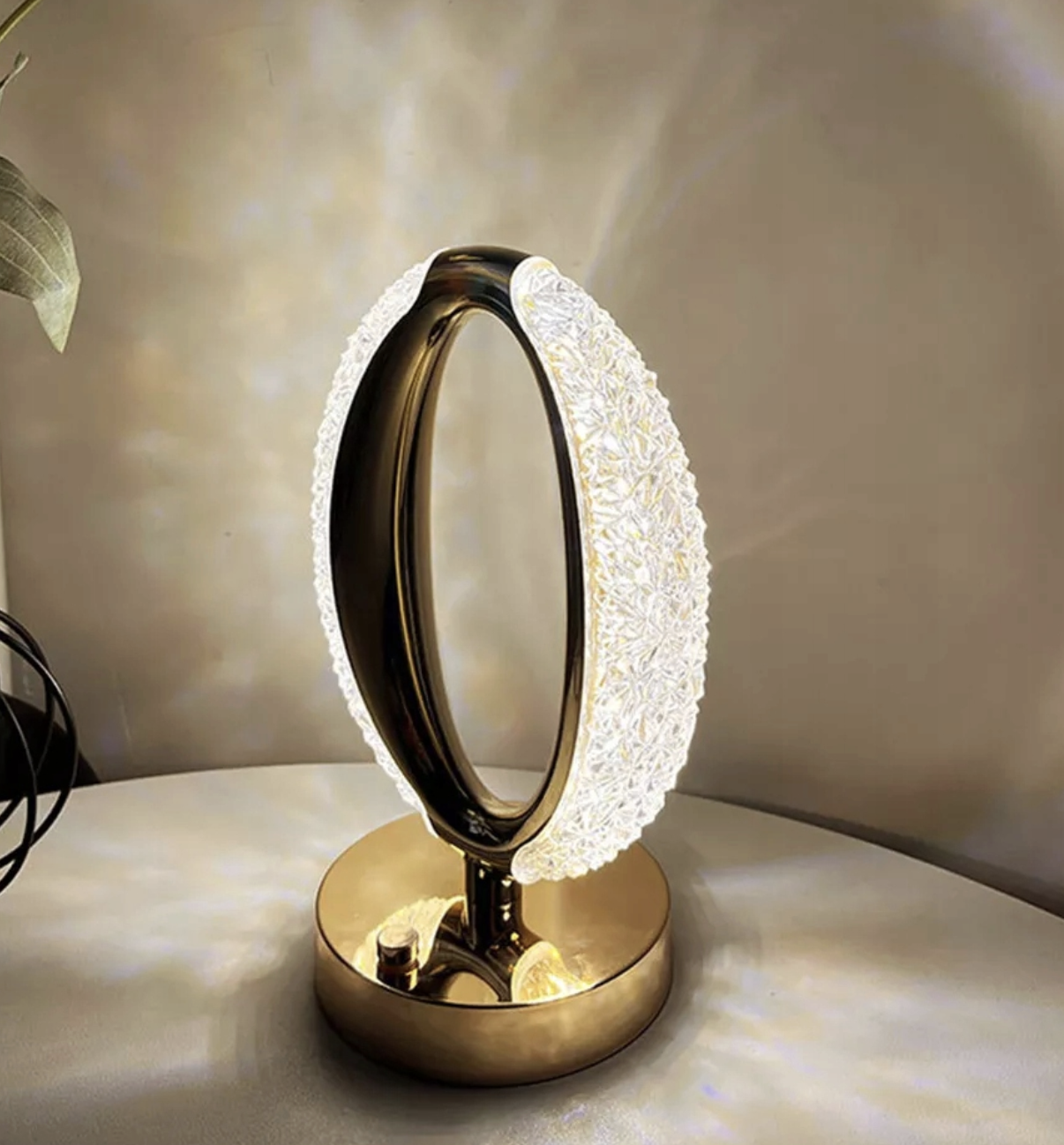 Настільна лампа Crystal Diamond, овальний нічник - мініатюра 6