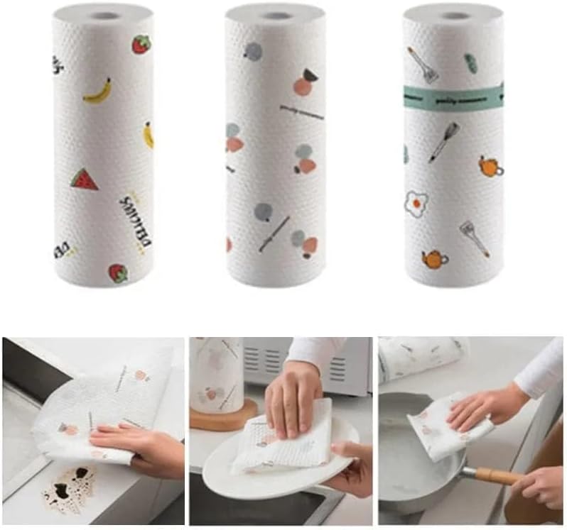 Безворсові багаторазові серветки в рулоні 20×20 см - мініатюра 3