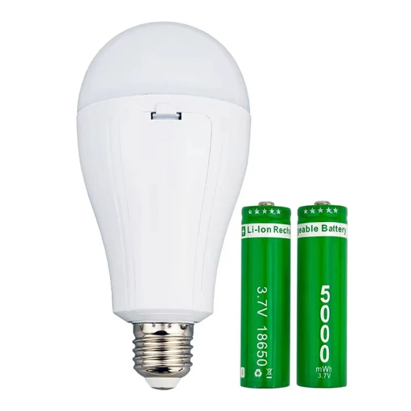 Світлодіодна лампа, що перезаряджається · Аварійна лампочка з акумулятором 18650 20w E27