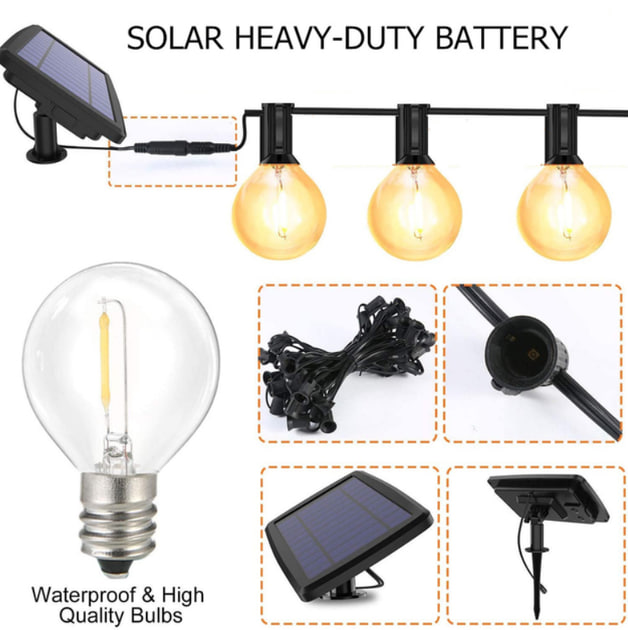 Гірлянда для вулиці 9 метра 30 LED G-40 HA-90 - мініатюра 5