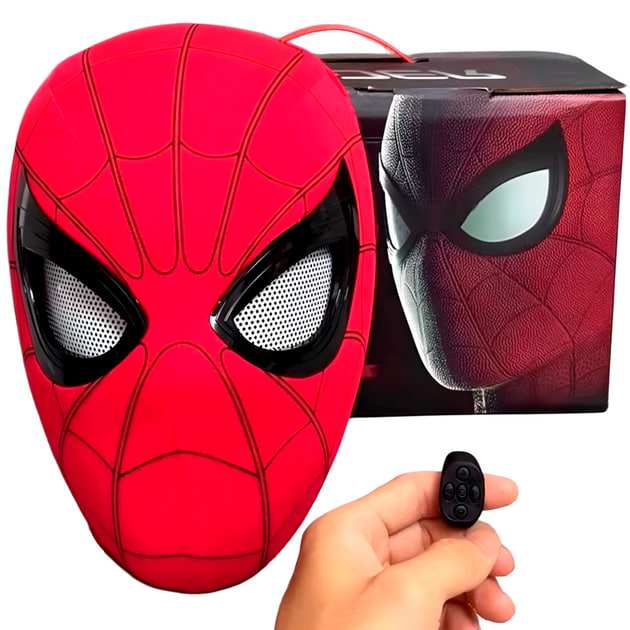 Маска Человека-Паука с подвижными глазами • Маска Людини-павука з підсвічуванням та рухомими очима
