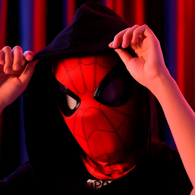 Маска Человека-Паука с подвижными глазами - мініатюра 4