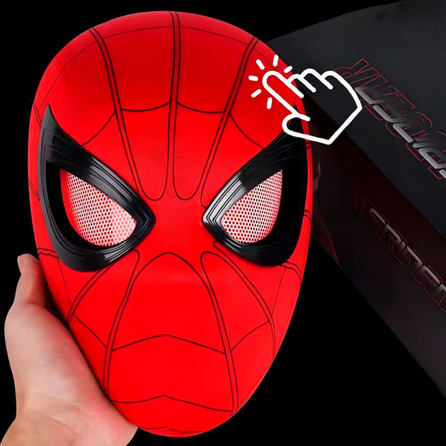 Маска Человека-Паука с подвижными глазами - мініатюра 8