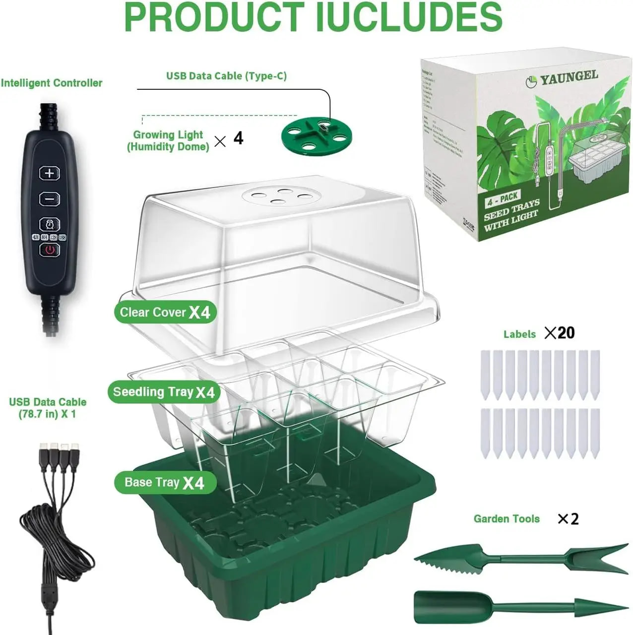 Набір для вирощування розсади з LED підсвічуванням - мініатюра 4