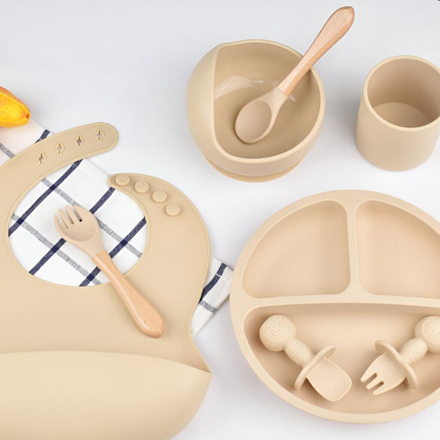 Набір для годування дитини із силікону 10 в 1 - мініатюра 5