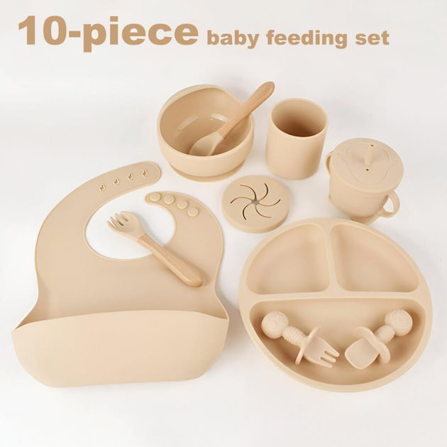 Набір для годування дитини із силікону 10 в 1 - мініатюра 9