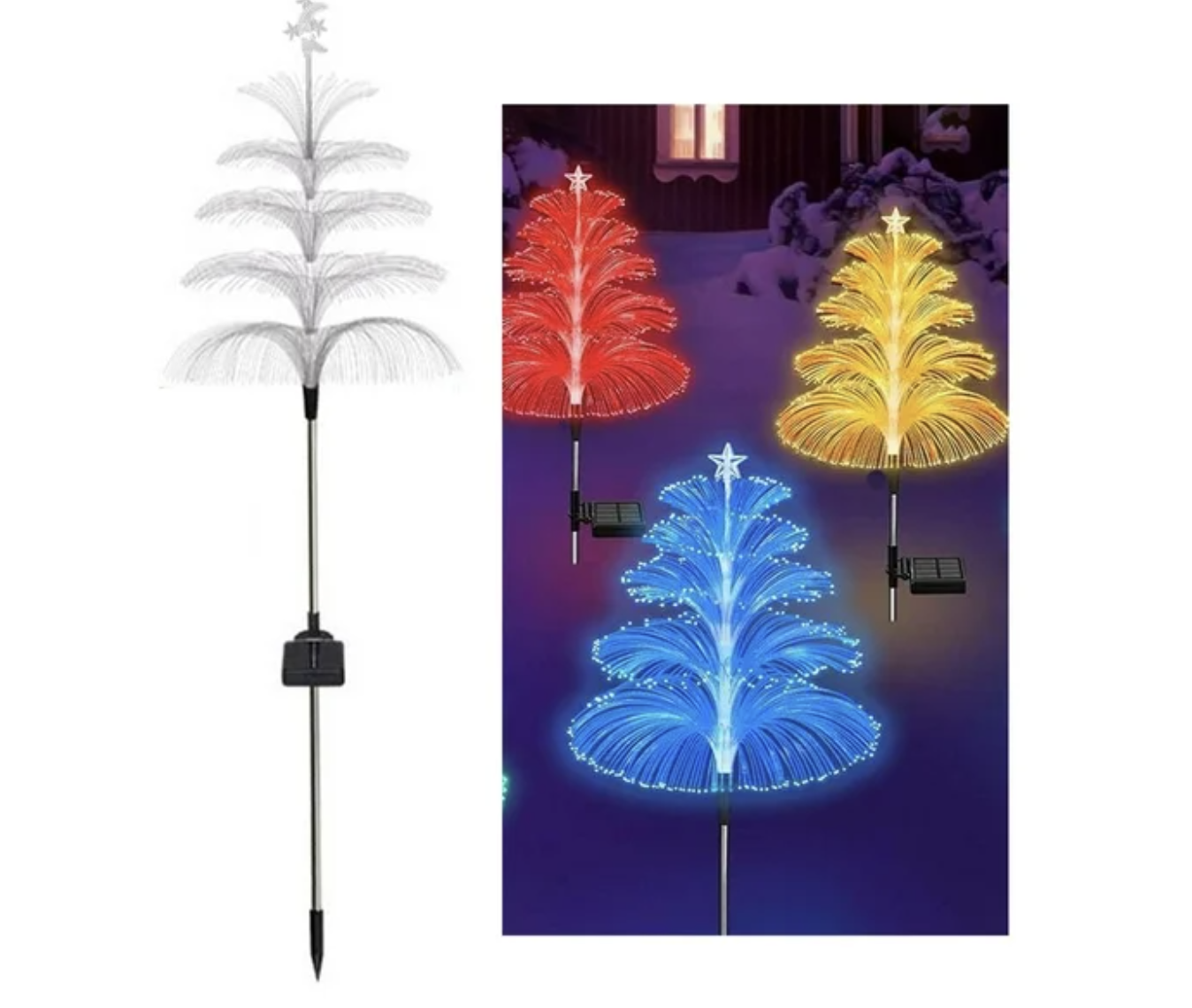 Сонячна п’ятишарова Різдвяна ялинка у формі медузи - мініатюра 9