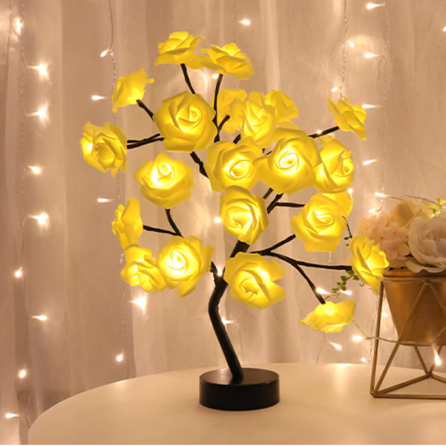 Світильник «Дерево з трояндами» 33 см - мініатюра 4