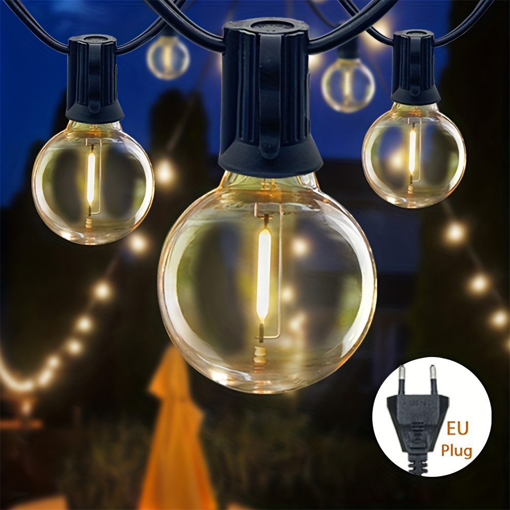 Світлодіодна гірлянда 10 метрів 20 LED статичний режим живлення від мережі - мініатюра 5