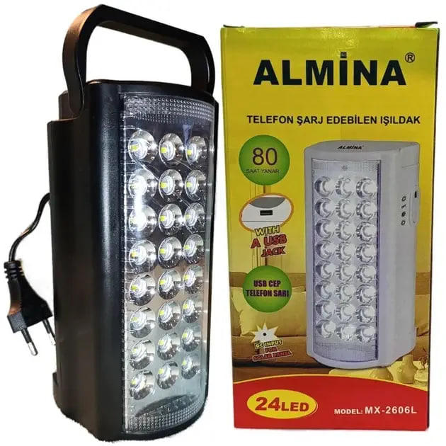 Ліхтар Almina 24 LED переносний світлодіодний з пауербанком - мініатюра 7