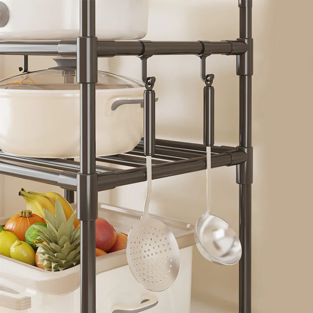 Етажерка кухонна напольна 4 яруси на коліщатках - мініатюра 4