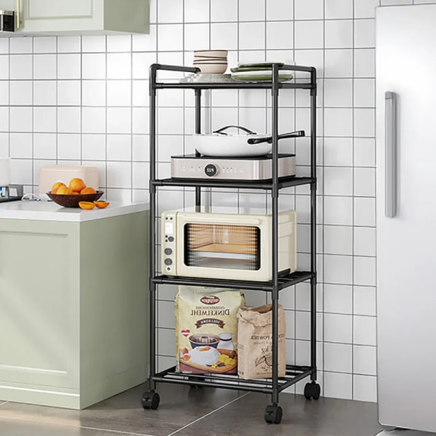 Етажерка кухонна напольна 4 яруси на коліщатках - мініатюра 5