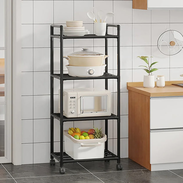 Етажерка кухонна напольна 4 яруси на коліщатках - мініатюра 9
