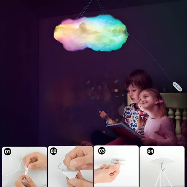 Світильник-хмара DIY Cloud Atmosphere Light - мініатюра 7