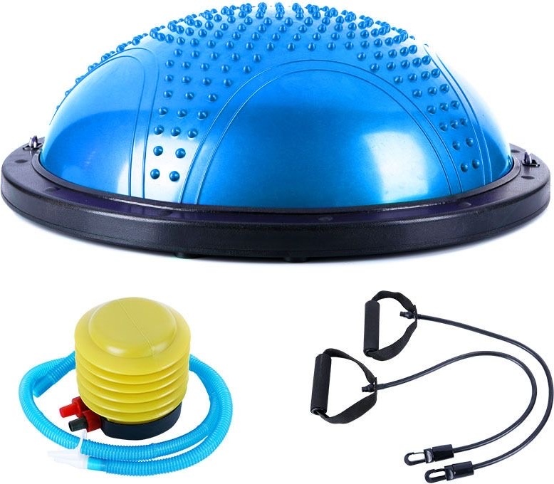 Фітбол-півсфера для фітнесу гімнастики та тренування рівноваги • Балансувальна платформа BOSU OSPORT