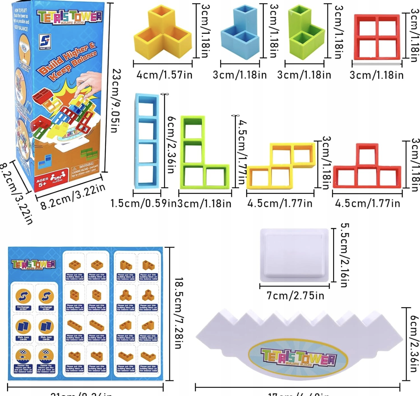 Настільна гра "Балансувальна вежа" TETRA TOWER - мініатюра 6