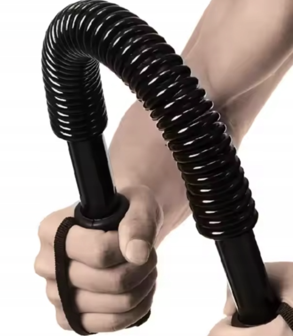 Пружинний еспандер-палиця з опором 20 кг • Силовий пружинний еспандер для рук