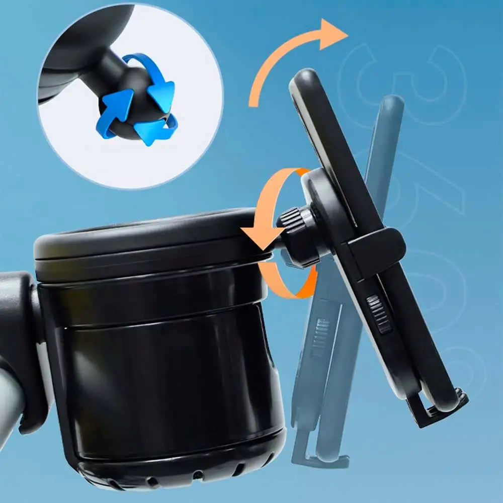 Універсальний підсклянник для пляшки та тримач для телефону - мініатюра 2