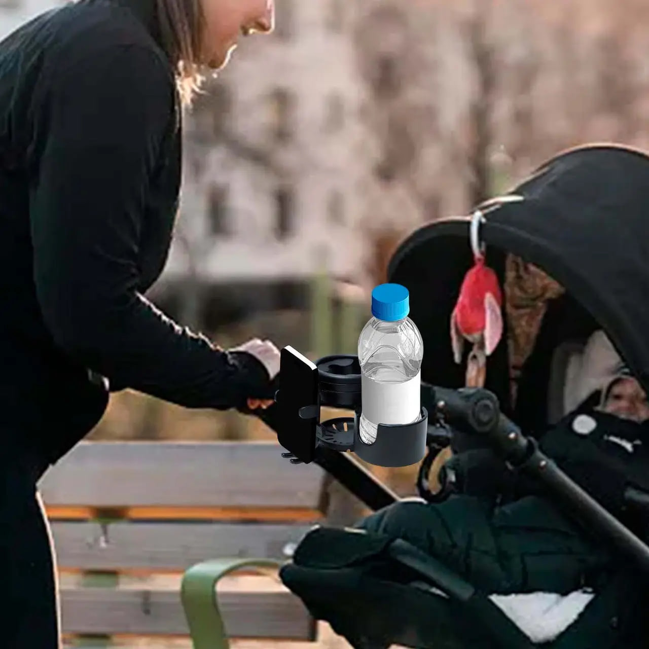 Універсальний підсклянник для пляшки та тримач для телефону - мініатюра 4