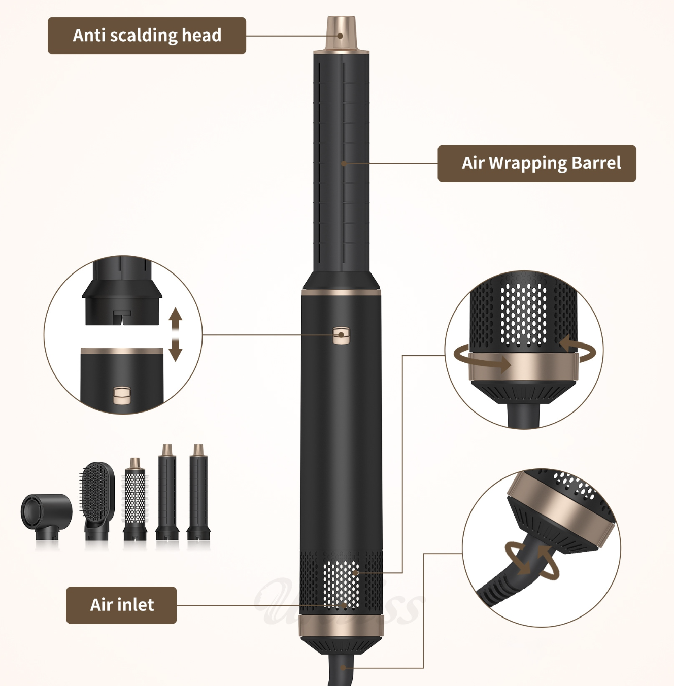 Фен-щітка Hot Air Comb - мініатюра 4