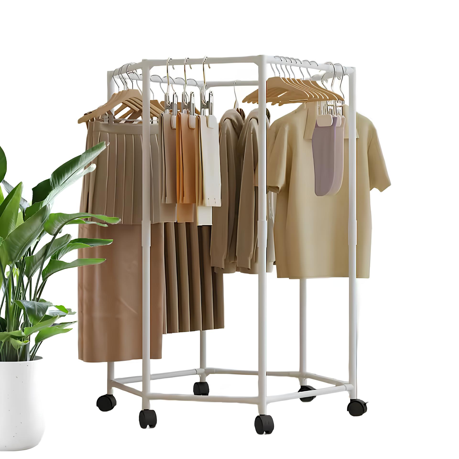 Вішалка для одягу з поворотом на 360° для спальні - мініатюра 2