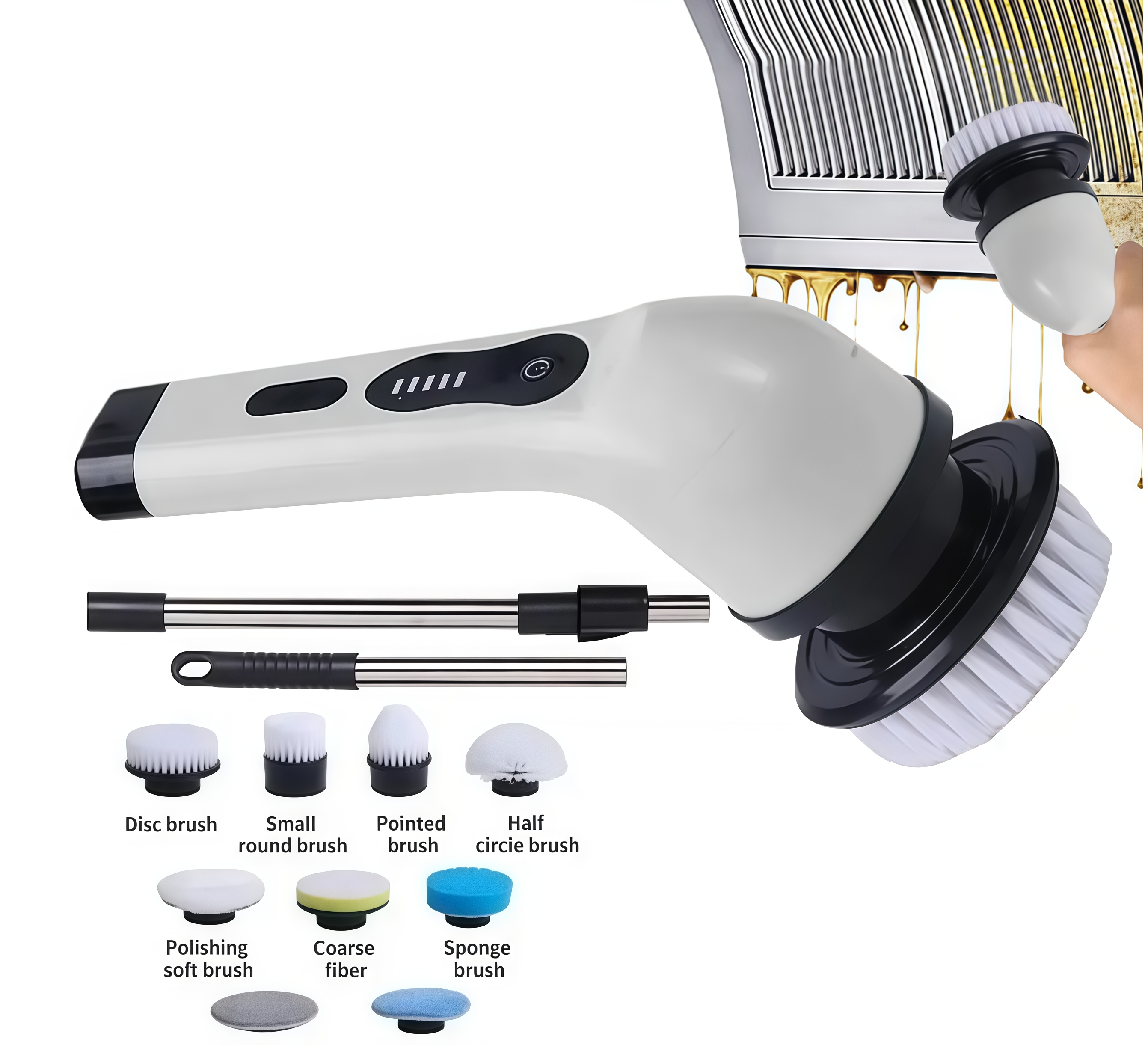 Електрична щітка для прибирання 9 в 1 Electric Cleaning Brush - мініатюра 2