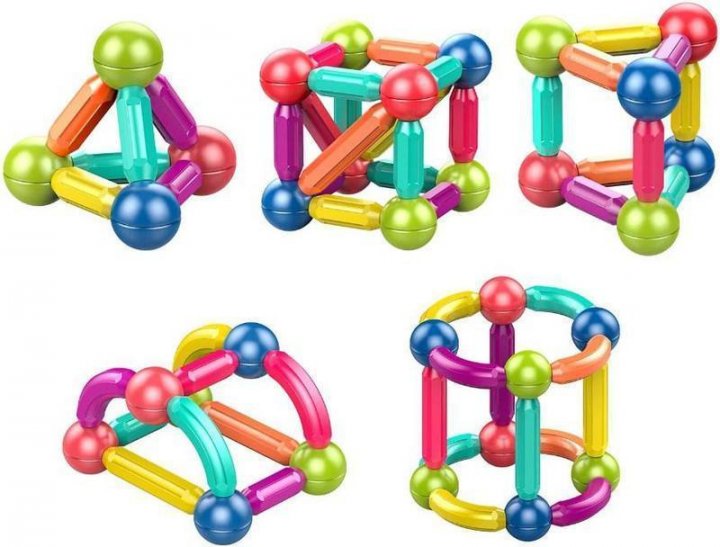 Дитячий магнітний конструктор Magnetic sticks Hl-2122 ∙ 25 деталей - мініатюра 4