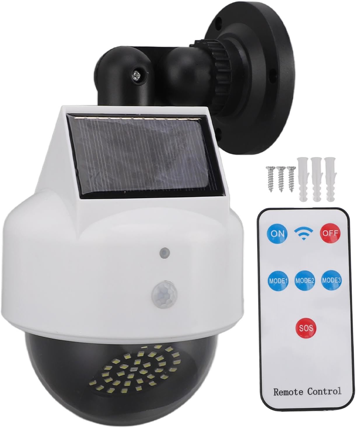 Камера-муляж лампа з датчиком руху JX-5118 • Настінний вуличний ліхтар-муляж камери з датчиком руху 40LED