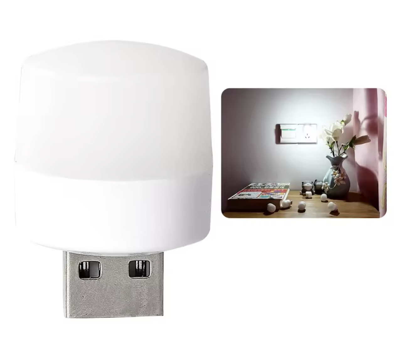 Лампа від USB LED LAMP 1W Light 6000K для дому - мініатюра 2