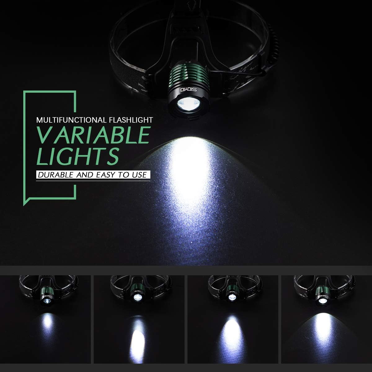 Налобний ліхтар X-Balog BL-2188B-T6 - мініатюра 2