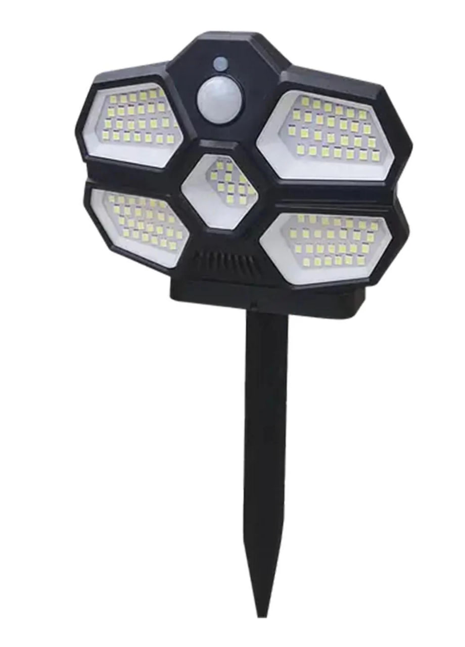 Вуличний світильник Solar Induction Lamp SH-580A • LED ліхтар із сонячною панеллю та датчиком руху