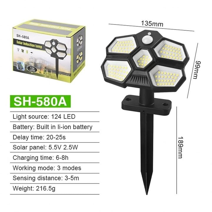 Вуличний світильник Solar Induction Lamp SH-580A - мініатюра 4