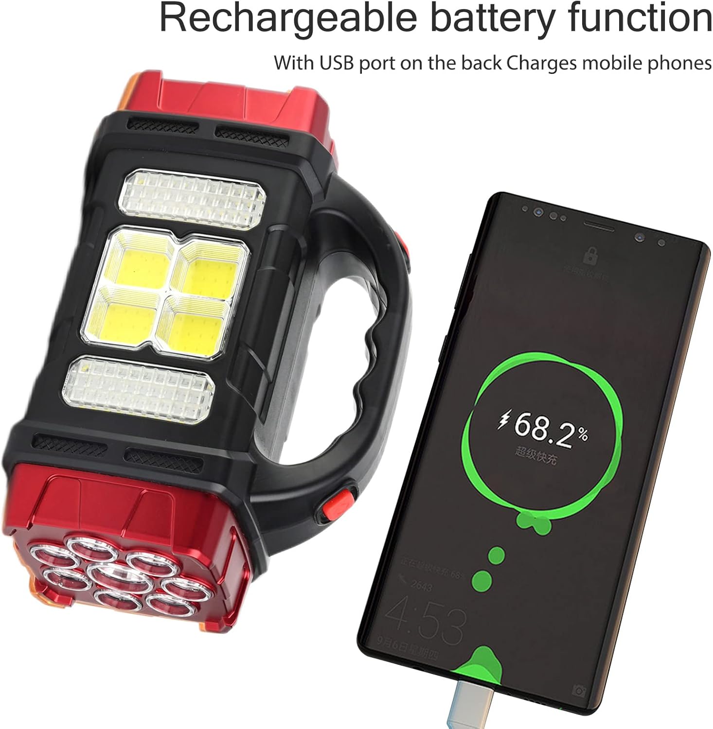 Ліхтар акумуляторний LED Hurry Bolt HB-1678 із сонячною панеллю - мініатюра 6