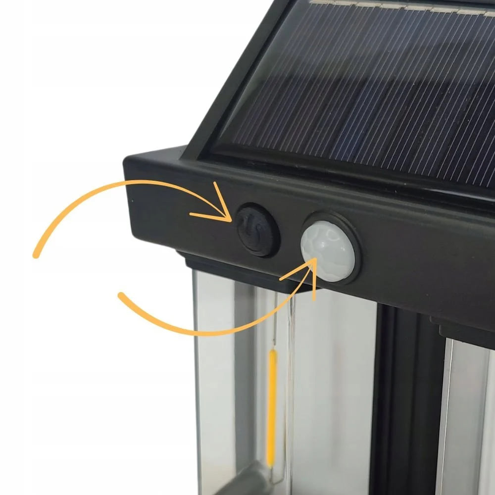 Ліхтар на сонячній батареї із датчиком руху Solar Wall Lamp COBA CB-228 - мініатюра 5