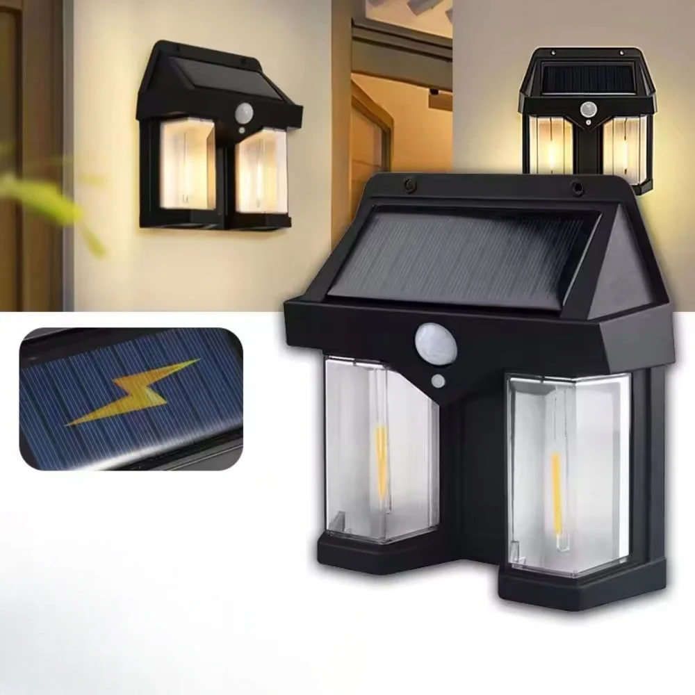Ліхтар на сонячній батареї із датчиком руху Solar Wall Lamp COBA CB-228 - мініатюра 6