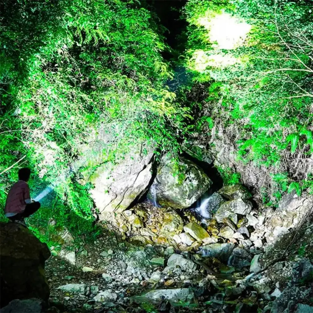 Ручний ліхтар-прожектор акумуляторний 1500 мАч GL-2289 з USB-зарядкою та сонячною панеллю - мініатюра 3