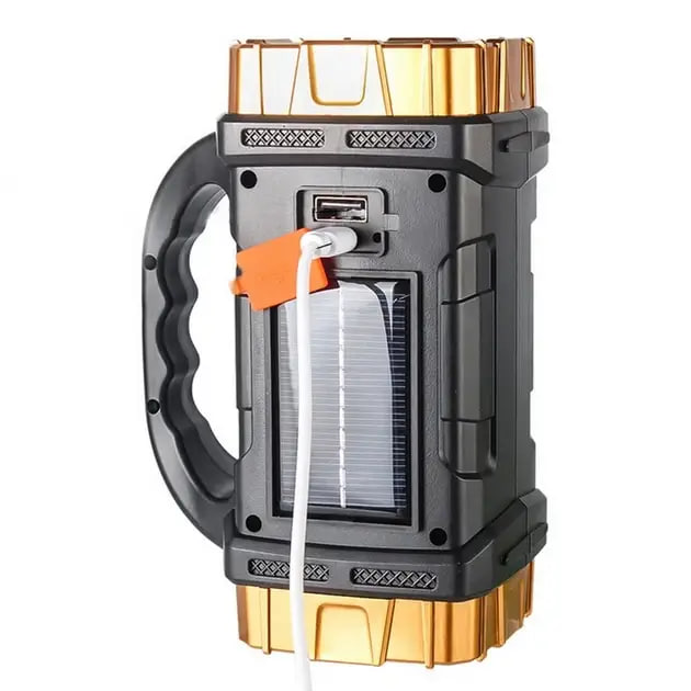 Ручний ліхтар-прожектор акумуляторний 1500 мАч GL-2289 з USB-зарядкою та сонячною панеллю - мініатюра 6