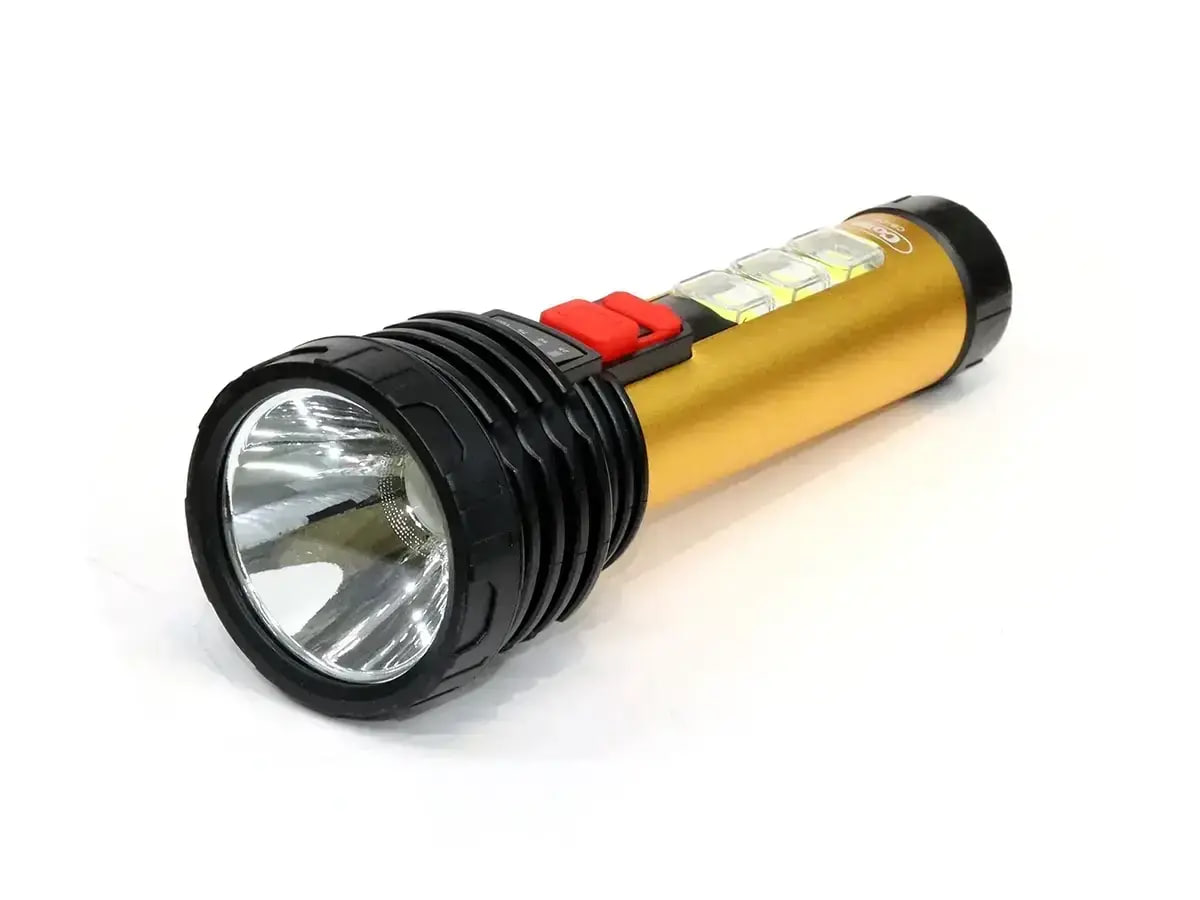 Ліхтар ручний акумуляторний з бічним підсвічуванням CB-C60 • Світлодіодний ліхтарик з індикатором заряду CB-C60