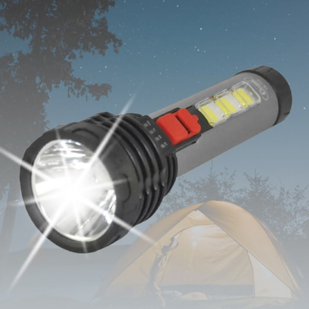 Ліхтар ручний акумуляторний з бічним підсвічуванням CB-C60 - мініатюра 3