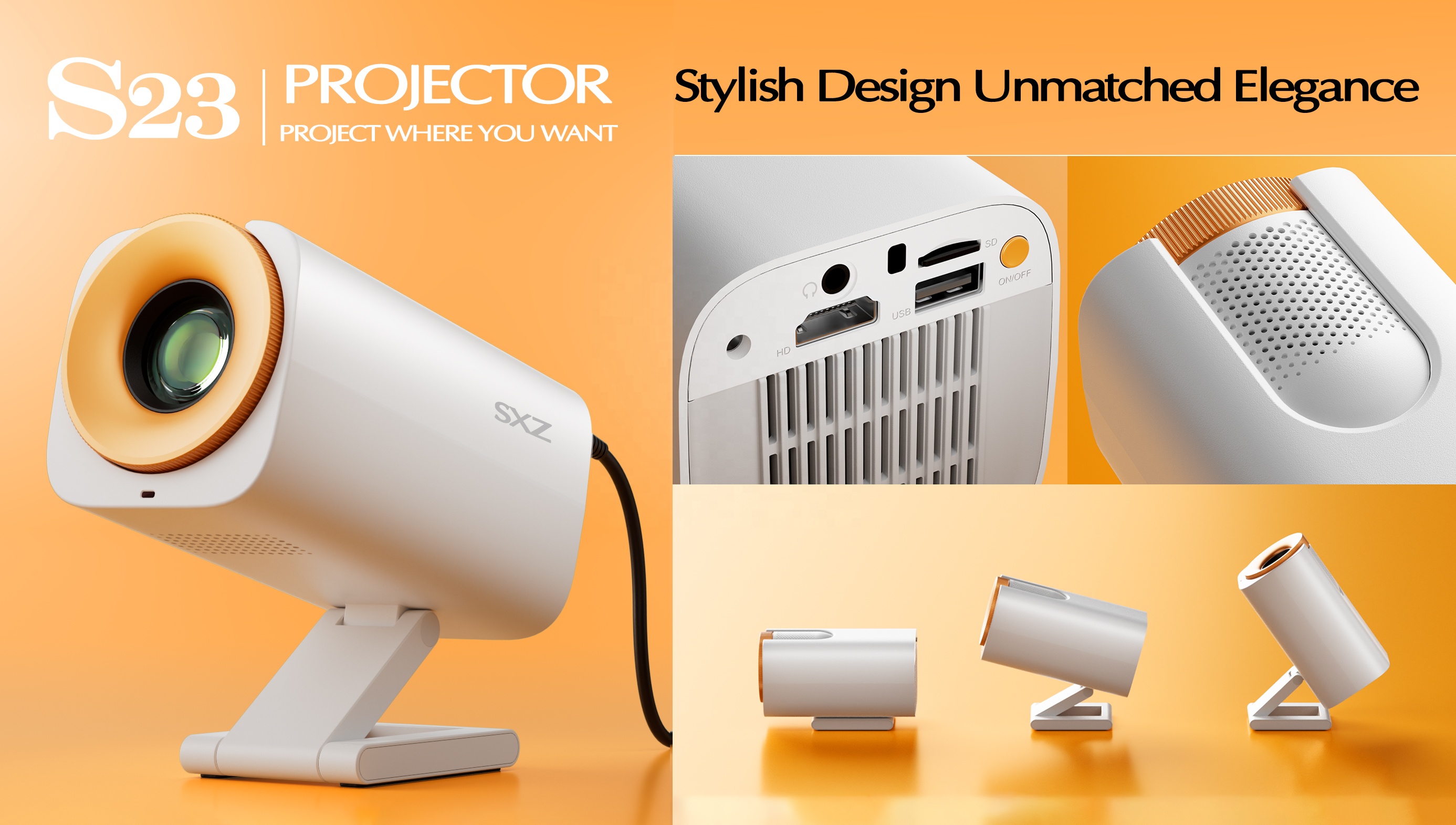 Проектор V16+ Android 13.0 8000 роздільна здатність 1080P - мініатюра 2