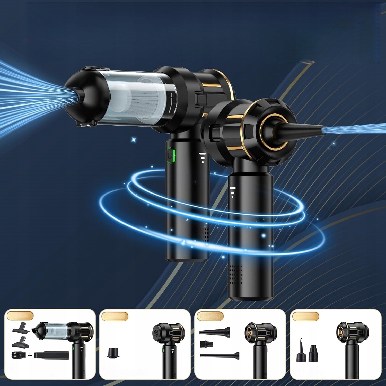 Компактний міні пилосос HL-138 для авто, дому та офісу - мініатюра 6
